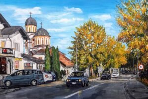 „Улица Цара Душана – Котор Варош“ – акрил на платну